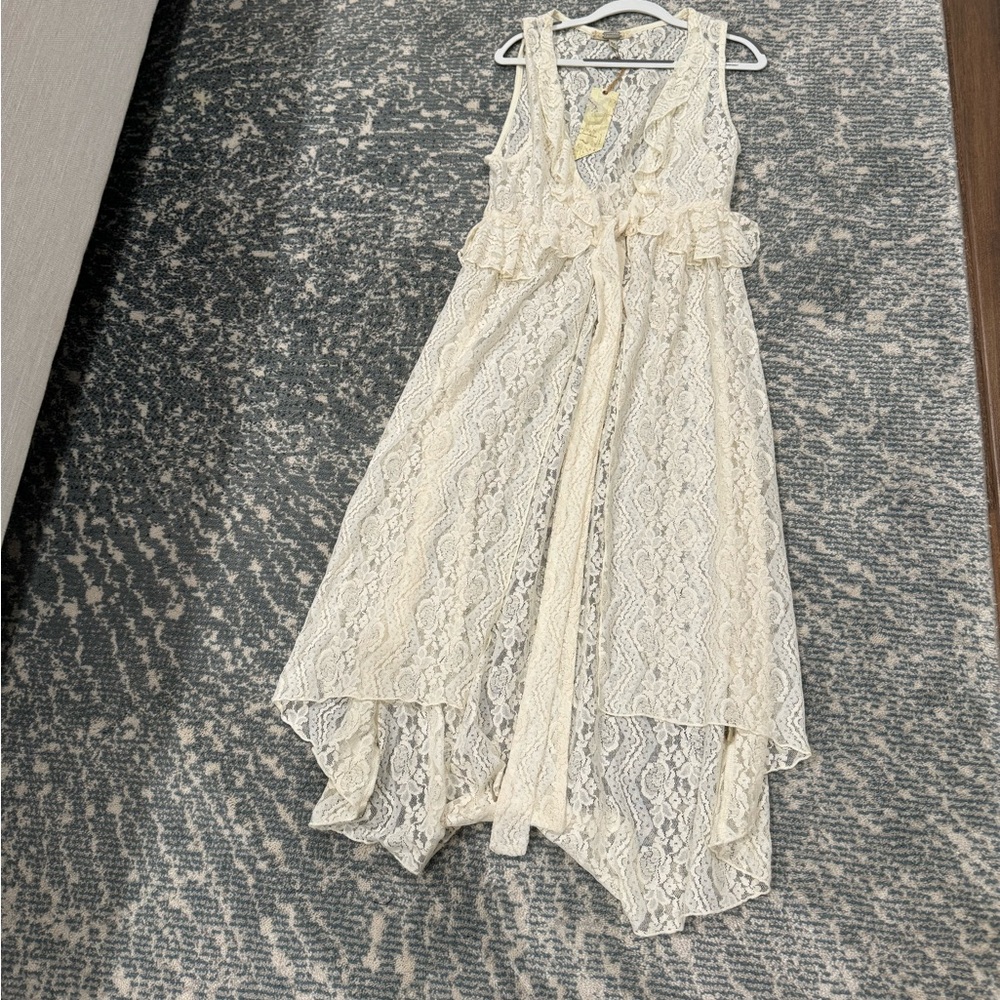 Lace cover up kimono